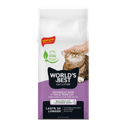 World's Best Cat Litter Lavender Scented Cat Litter | Flushable | 99% Dust Free | Clumping | 28 lb