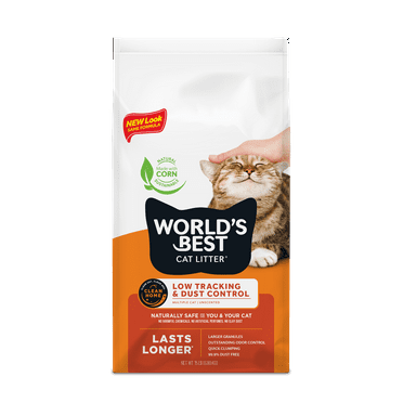 World's Best Cat Litter Low Tracking & Dust Control Unscented Cat Litter | Flushable | 15 lb