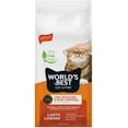 thumbnail image 1 of WORLD'S BEST CAT LITTER Low Tracking & Dust Control Multiple Cat Unscented - Natural Ingredients, Quick Clumping, Flushable - Long-Lasting Odor Control & Easy Scooping- 8 lb Bag, 1 of 10
