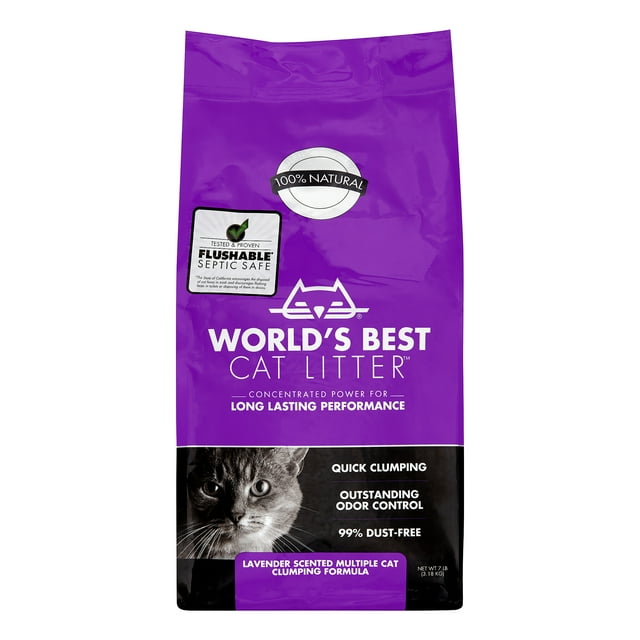 World's Best Cat Litter MultiCat Lavender Scented Clumping Cat Litter