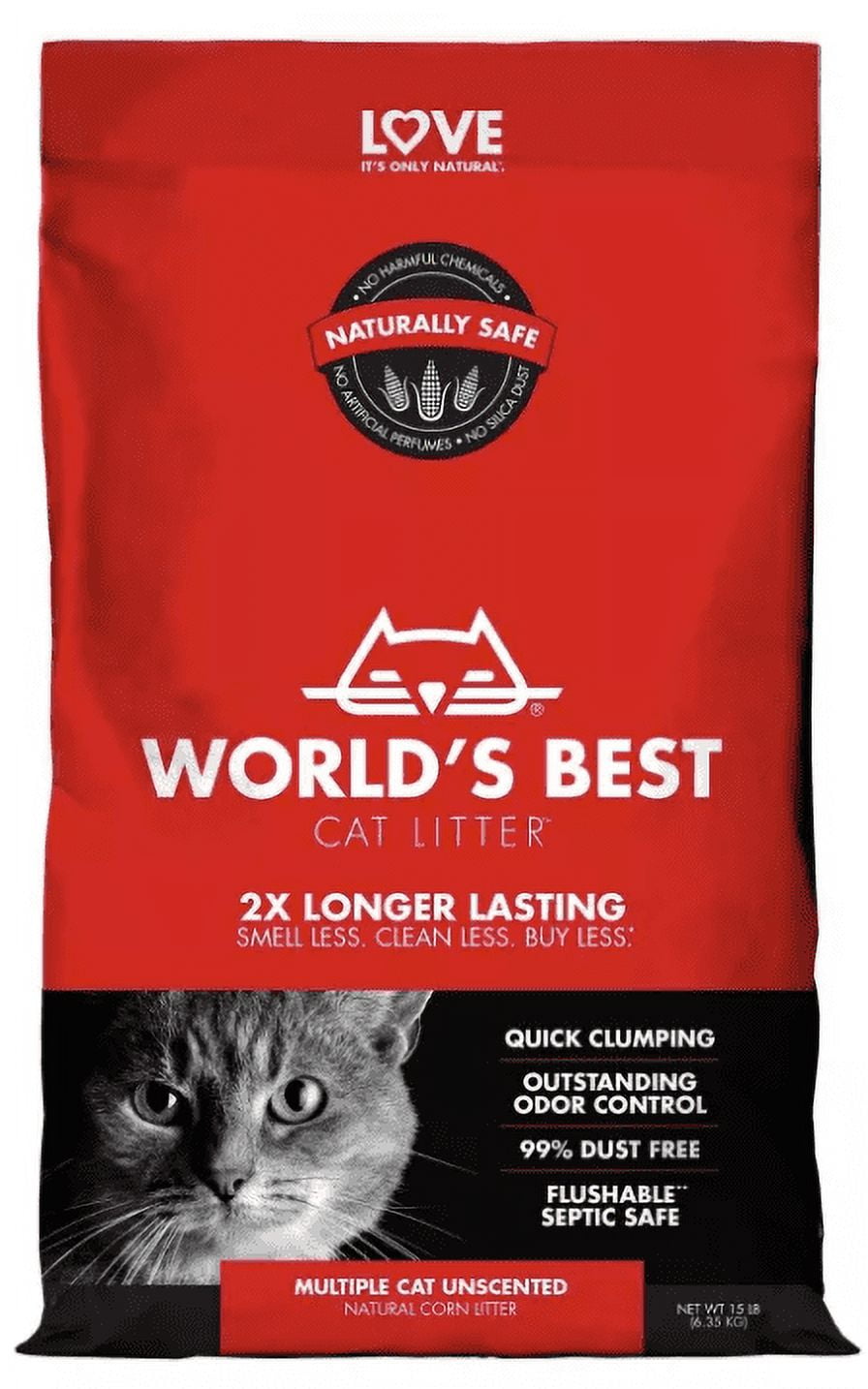 World's Best Cat Litter Multiple Cat Formula 15lbs