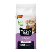 World's Best Cat Litter Multiple Cat Lavender Litter | Flushable | 99% Dust Free | Clumping | 8 lb