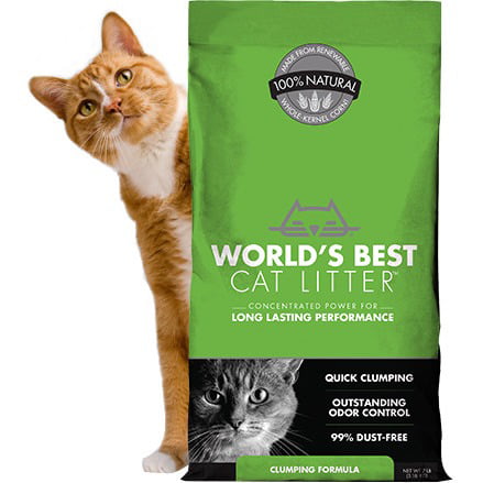World's Best Cat Litter Original Unscented Natural Cat Litter, 8 lb -  Walmart.com