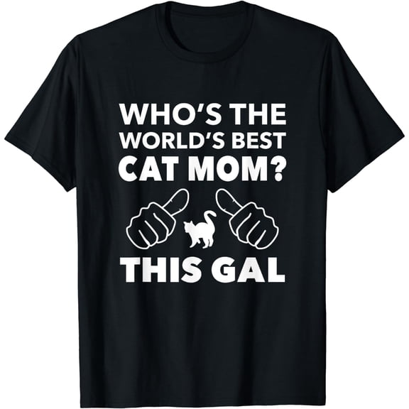 World's Best Cat Mom T-Shirt for Cat Lovers