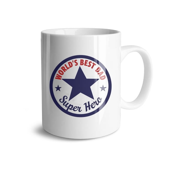 World's Best Dad Coffee Mugs 15 OZ Sublimation Mugs,Double-sided Printing Ceramic Cups Ceramic Mugs for Coffee,Tea,Hot Cocoa
