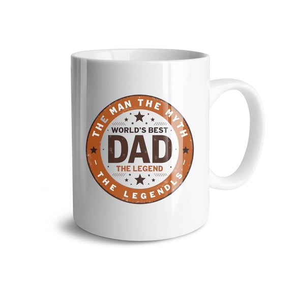 World's Best Dad Coffee Mugs 15 OZ Sublimation Mugs,Double-sided Printing Ceramic Cups Ceramic Mugs for Coffee,Tea,Hot Cocoa