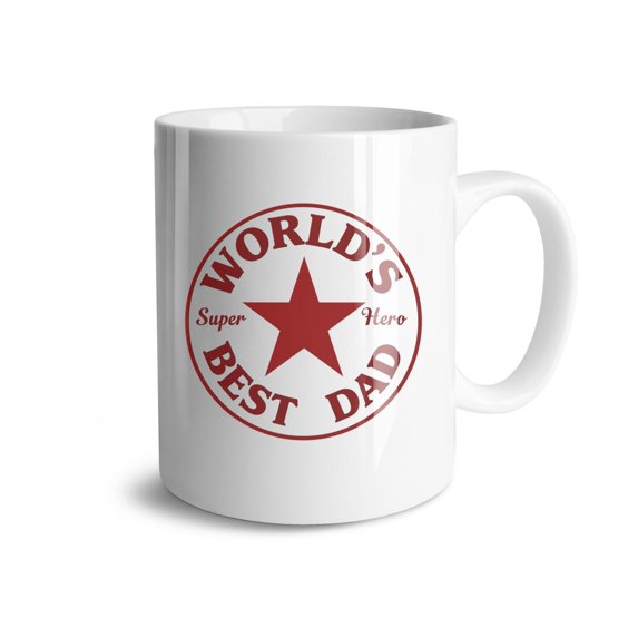 World's Best Dad Coffee Mugs 15 OZ Sublimation Mugs,Double-sided Printing Ceramic Cups Ceramic Mugs for Coffee,Tea,Hot Cocoa