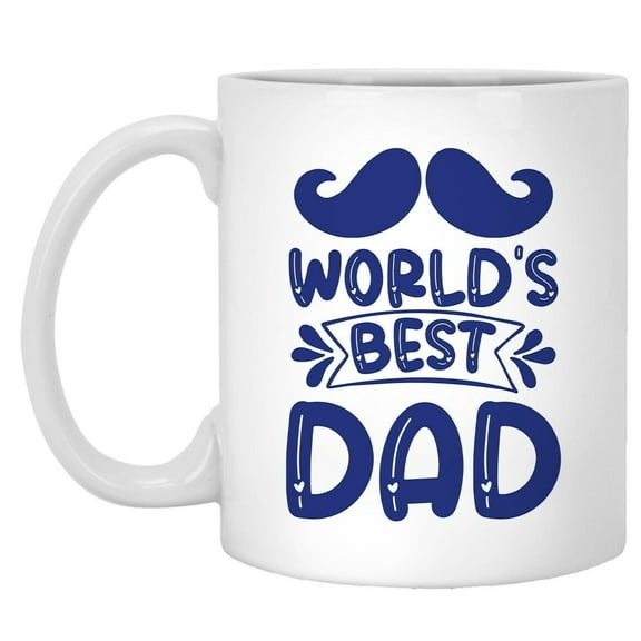 World's Best Dad Mug - Funny Coffee Gift for Father's Day