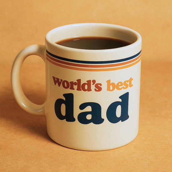 World’s Best Dad Mug | Retro 70s Father’s Day Gift | Vintage Dad Coffee Cup | New Dad gift | First Father's Day Gift | Unique Father's Day