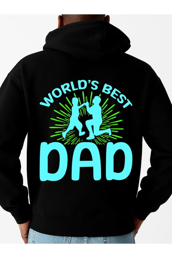 World's Best Dad sweatshirt Christmas mens regular fit black Clothing For Autumn Winter casual Christmas glitter Trendy Unisex Shirt Graphic tshirts Vintage Unisex Shirt Printed tshirts
