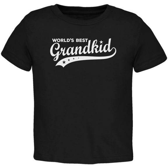 World's Best Grandkid Black Toddler T-Shirt - 2T