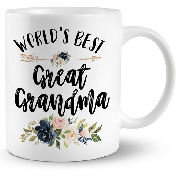 World's Best Grandma Coffee Mug - Great Gifts for First Time Grandmothers, Mothers Day Cup