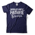 thumbnail image 1 of World's Best Grandpa Shirt New Grandpa T Shirt Promoted To Grandpa Shirt Grandpa Funny Shirt (Small Navy Blue), 1 of 6