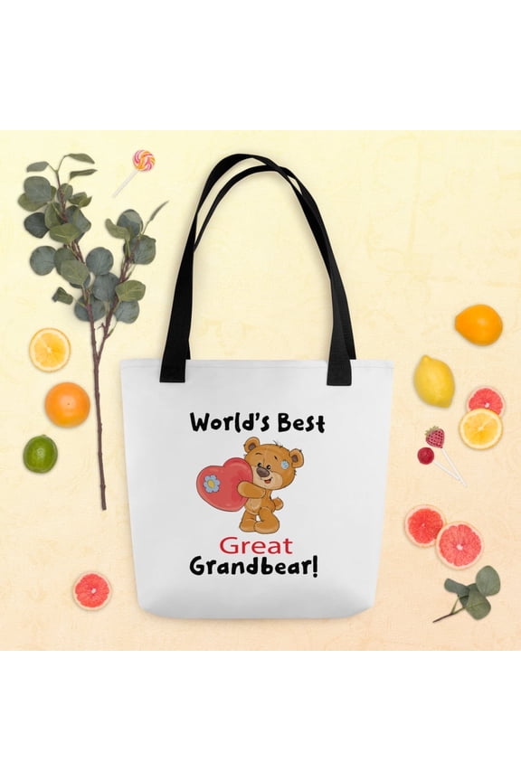 World's Best Great Grandbear Teddy Bear Tote Bag