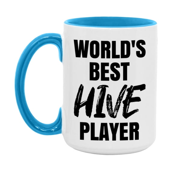 World's Best Hive Player Mug, Funny Game Board Gift, 11Oz Or 15Oz White Ceramic Mug