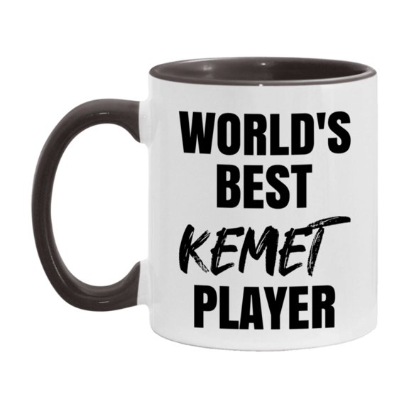 World's Best Kemet Player Mug, Funny Card Game Player Gift, 11Oz Or 15Oz White Ceramic Mug