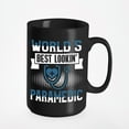 thumbnail image 1 of World's Best Lookin' Paramedic, EMS Appreciation Quotes, Black 15oz Ceramic Mug, 1 of 5