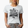 thumbnail image 1 of World's Best Mom, Mother's Day or Birthday, White T-Shirt, 3XL, 1 of 5