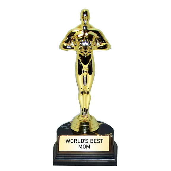 World's Best Mom Trophy, Plastic, 7in