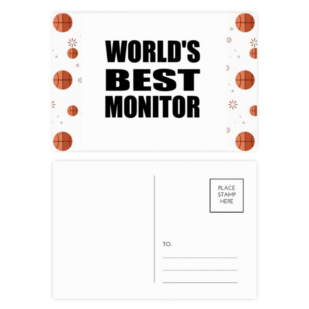 World's Best Monitor Graduation season Basketball Postcard Set Thanks Card Mailing Side 20pcs
