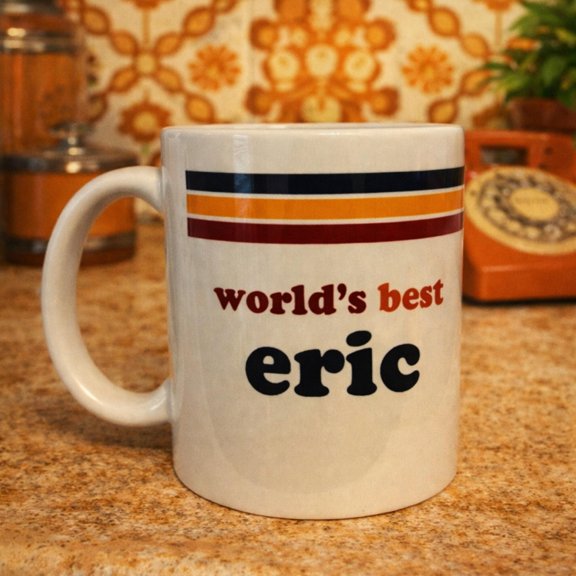 World's Best Mug 70's Theme Coffee Cup Retro Mug Gift
