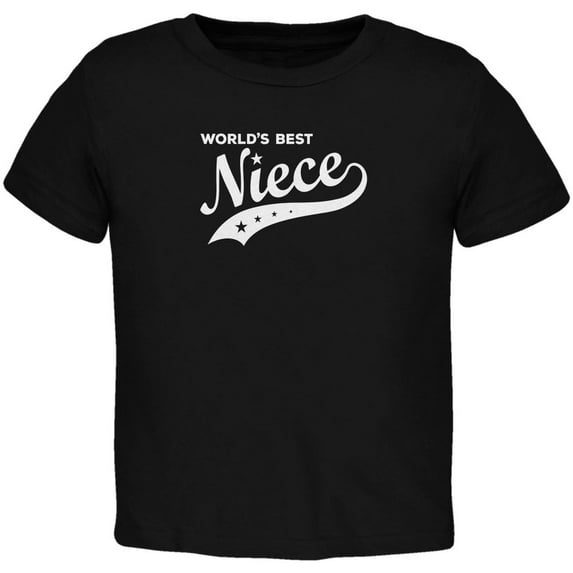 World's Best Niece Black Toddler T-Shirt - 4T