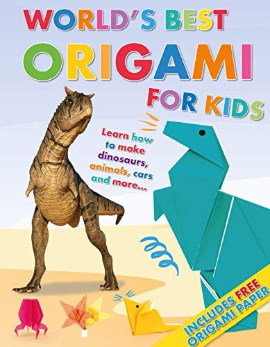 Pre-Owned World's Best Origami for Kids: Learn How to Make Dinosaurs, Animals, Cars and More... with Origmai Paper Included! (Paperback) 1913077209 9781913077204