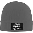 thumbnail image 1 of World's Best Papa Beanie Knit Women Men Winter Warm Cap, 1 of 7