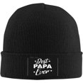 thumbnail image 1 of World's Best Papa Beanie Knit Women Men Winter Warm Cap, 1 of 7