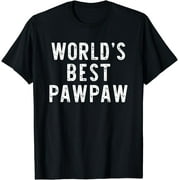 World's Best PawPaw Funny Family Paw-Paw T-Shirt