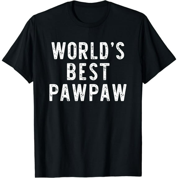 World's Best PawPaw Funny Family Paw-Paw T-Shirt