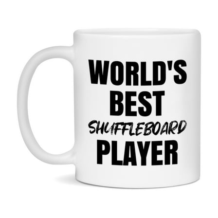 World's Best Shuffleboard Player Mug, Double-Sided 11Oz Or 15Oz Coffee Cup