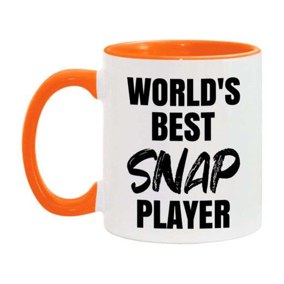World's Best Snap Player Mug, Funny Card Game Player Gift, 11Oz Or 15Oz White Ceramic Mug