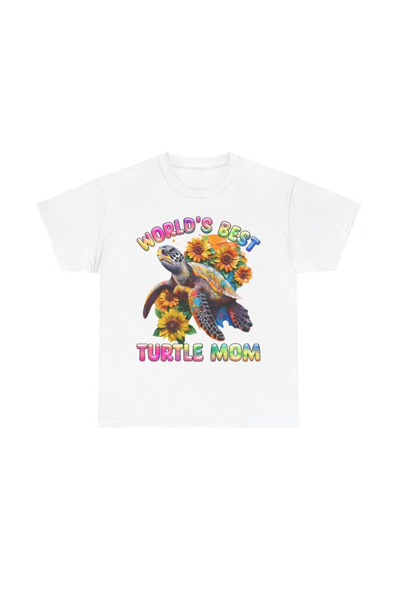 World's Best Turtle Mom Turtle Sunflower Shirt, Mother's Shirt ID-0408-VFPT