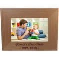 thumbnail image 1 of World's Best Uncle EST. 2018 4-inch x 6-Inch Wood Picture Frame, 1 of 1