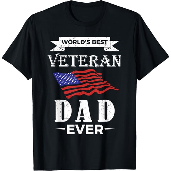 World's Best Veteran Dad Ever T-Shirt
