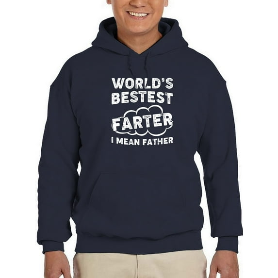 World's Bestest Father Hoodie Men -GoatDeals Designs, Male Large