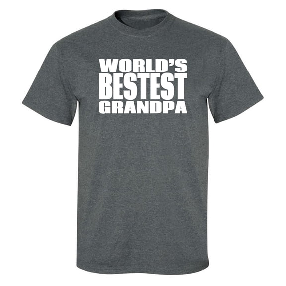 World's Bestest Grandpa Adult Short Sleeve T-shirt