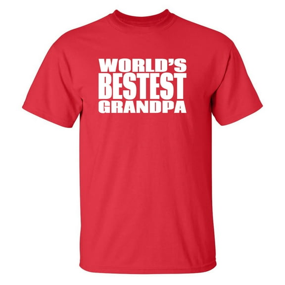 World's Bestest Grandpa Adult Short Sleeve T-shirt