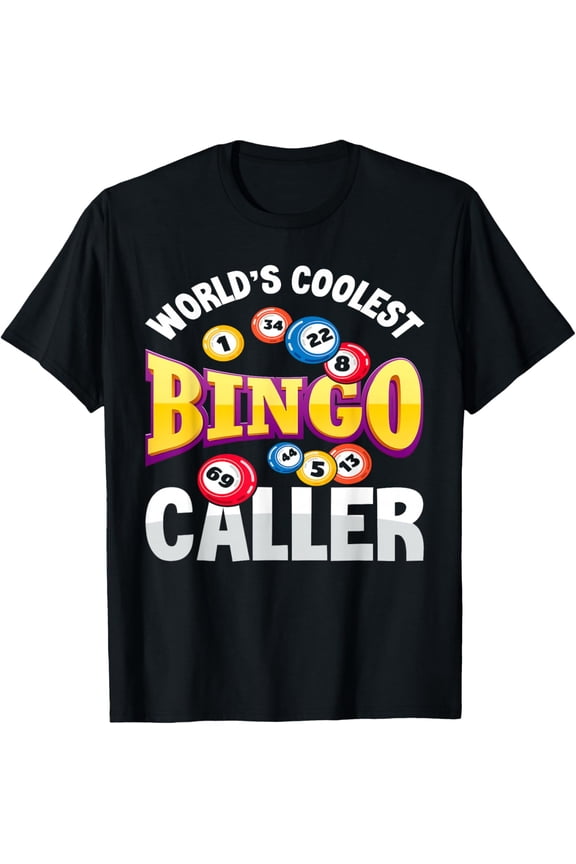 World's Coolest Bingo Caller - Funny Bingo Player Gift T-Shirt