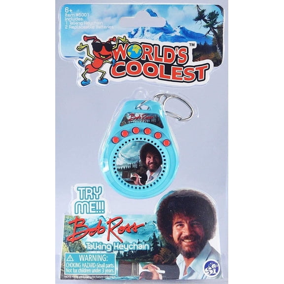 World's Coolest Bob Ross Talking Keychain