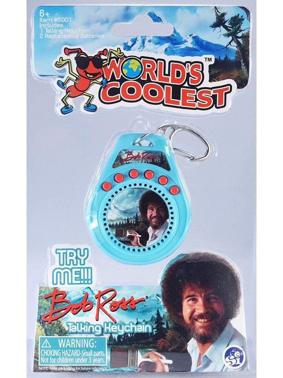 World's Coolest Bob Ross Talking Keychain