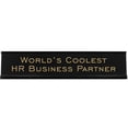 thumbnail image 1 of World's Coolest HR Business Partner 2"x10" Novelty Nameplate Desk Sign, 1 of 1