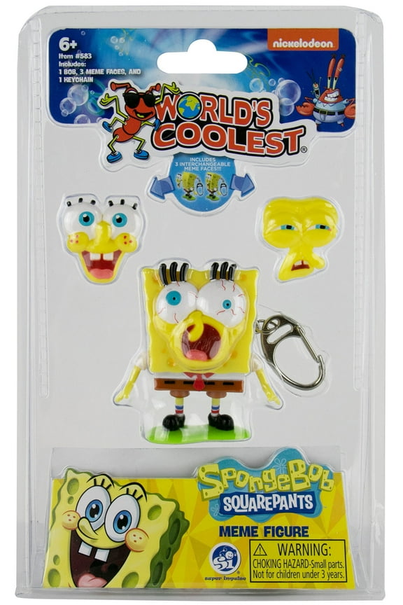 Worlds Coolest SpongeBob SquarePants Meme Keychain