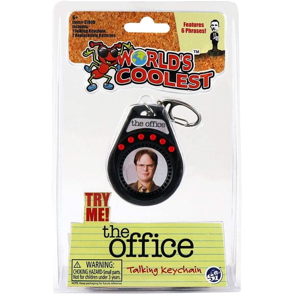 World's Coolest The Office Dwight Talking Keychain | 6 Quotes