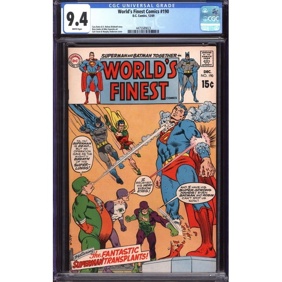 World's Finest Comics #190 - CGC 9.4 Comic Book