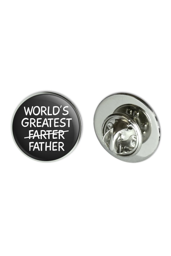 World's Great Farter Father Metal 0.75" Lapel Hat Pin Tie Tack Pinback