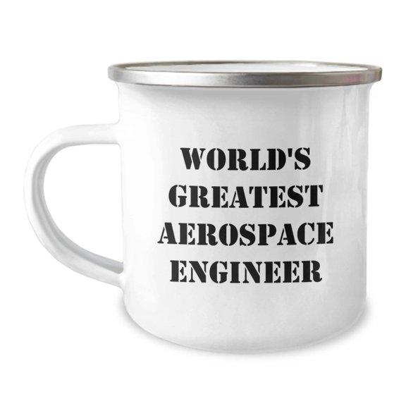 World's Greatest Aerospace Engineer Funny Camping Mug Gifts for Him from Friends Birthday Unique