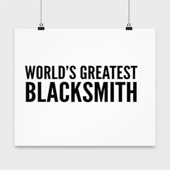 Blacksmith Poster - 13x13 - Wall Decor for Blacksmiths Gift