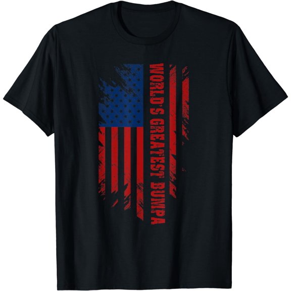World's Greatest Bumpa American Flag Men Father's Day Gift T-Shirt